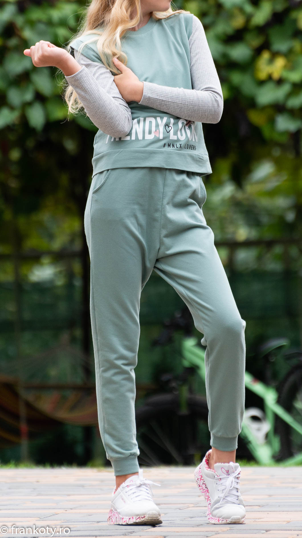 Set Sport Bluză Vestă Pantaloni