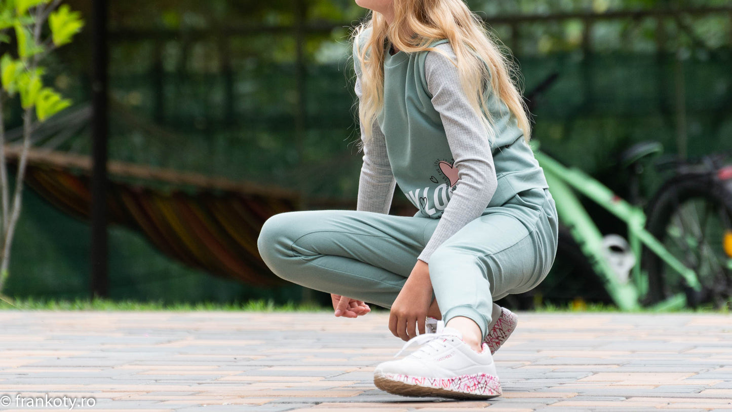 Set Sport Bluză Vestă Pantaloni